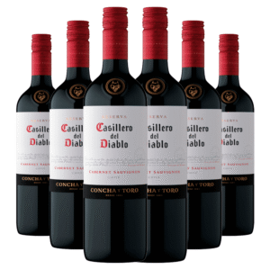 KIT com 6 Vinhos Concha y Toro Casillero Del Diablo Cabernet Sauvignon 750ml
