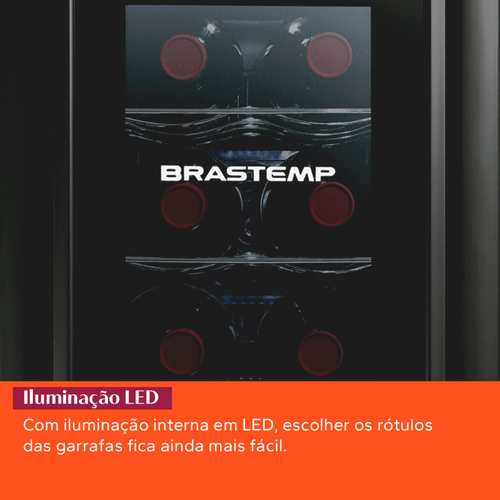 Adega Brastemp 12 Garrafas com painel touch - BZC12BE • BIVOLT - Imagem 3