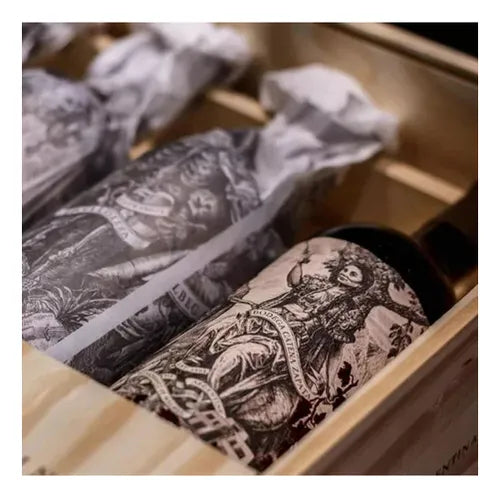 Vinho Catena Zapata Malbec Argentino 4 Und Caixa De Madeira - Imagem 3