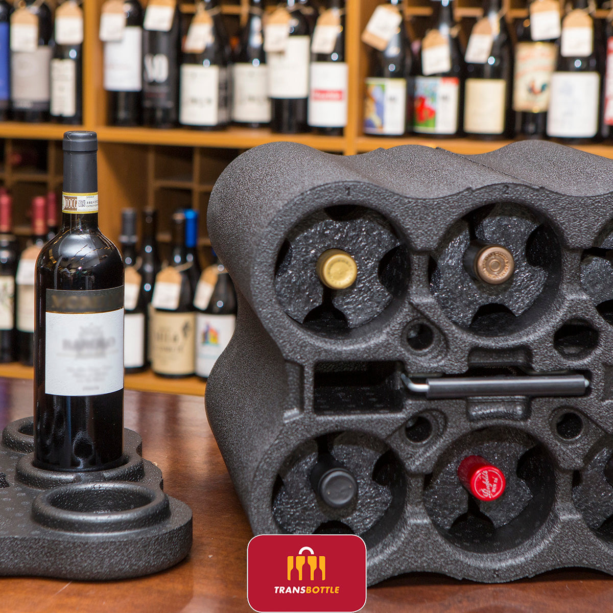 Transbottle Para 6 Garrafas + Mala Exclusiva de Transporte Segurança Para Garrafas Anti Impacto - Imagem 2