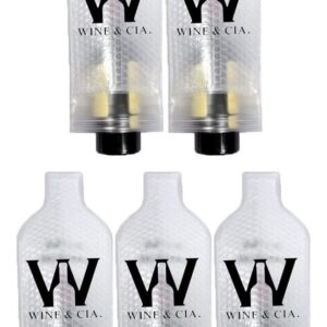 Kit 5 Protetores De Garrafa Vinho Camisa Para Mala Viagem