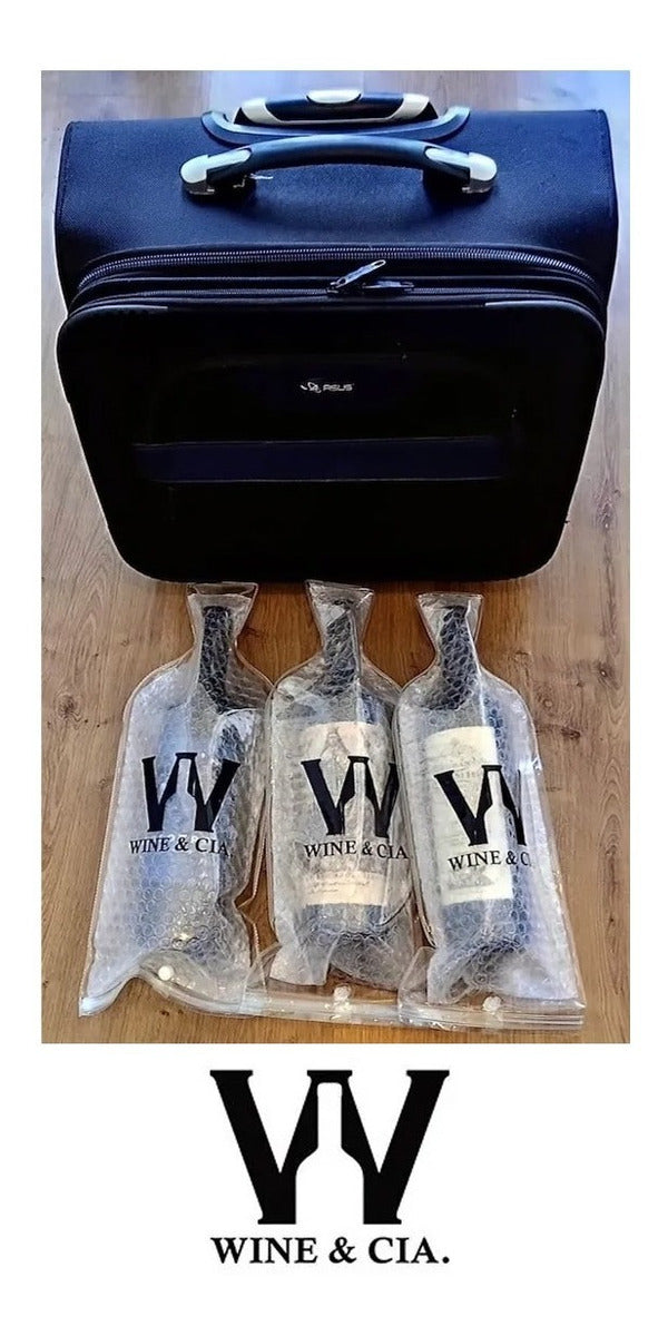 Protetor de garrafa de vinho em plástico bolha – Wine Skin – 12 unidades - Imagem 6