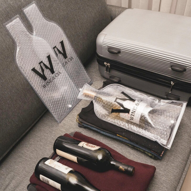 Protetor de garrafa de vinho em plástico bolha – Wine Skin – 12 unidades - Imagem 4