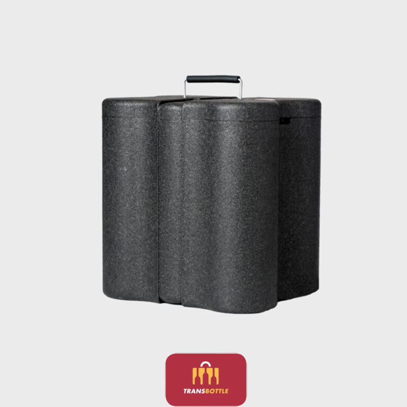 Case de Proteção de Garrafas de Vinho e Cadeado em Tecido Vermelho Inviolável TSA - Imagem 10